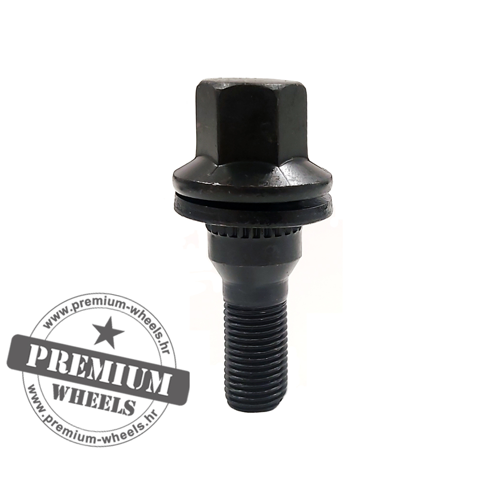 56529 MATICA KONUS ZATVORENA M14X1.5 34MM CRNA K19 - Slika 1