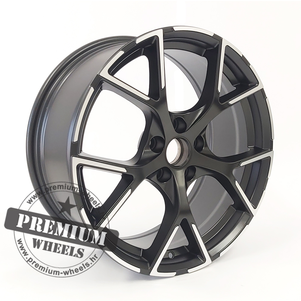 A5997CMP ALU FELGA ZA AUDI 5X112 17" A5997CMP ET42 CRNA POLUMAT S POLIRANIM - Slika 1