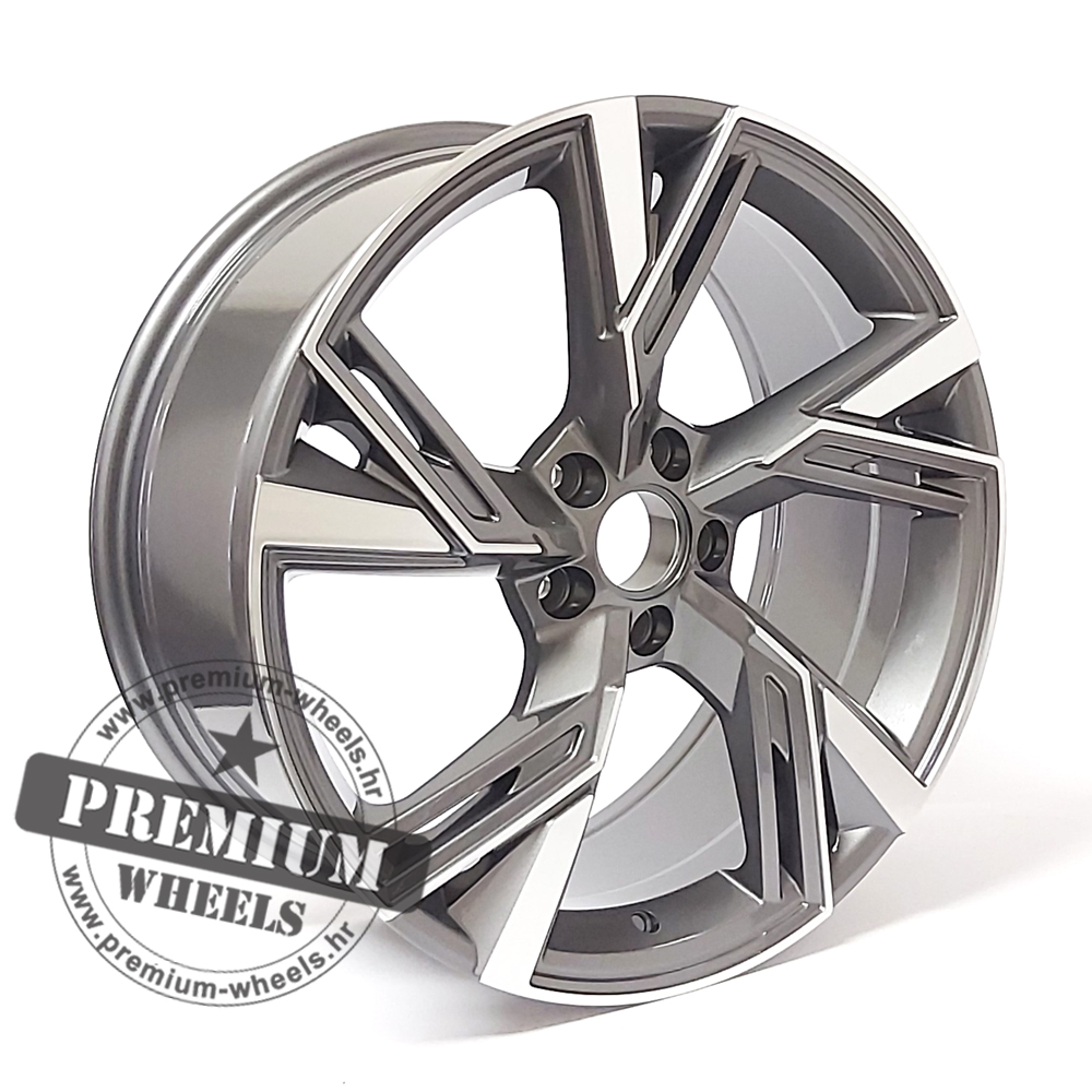 A6105SP ALU FELGA ZA AUDI 5X112 20" A6105SP ET25 SIVA SA POLIRANIM - Slika 1