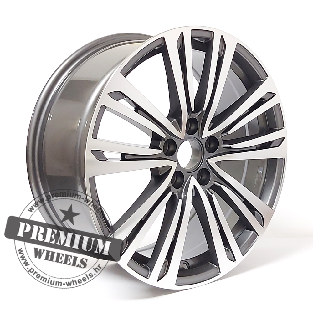 A696SP ALU FELGA ZA AUDI 5X112 18" A696SP ET44 SIVA SA POLIRANIM - Slika 1