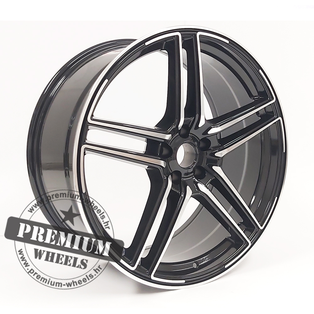 AB1152CP ALU FELGA AUDI 5X112 21" AB1152CP ET31 CRNA SA POLIRANIM - Slika 1