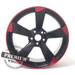 ALU FELGA AUDI 5X112 18" ABK217CCCCR ET35 CRNA SA CRVENIM RUBOM - Slika 2