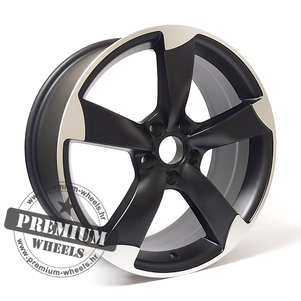 ABK217CMP ALU FELGA AUDI 5X112 18" ABK217CMP ET35 CRNA POLUMAT POLIRANA - Slika 1