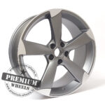 ALU FELGA AUDI 5X100 17" ABK217SP ET40 SIVA SA POLIRANIM