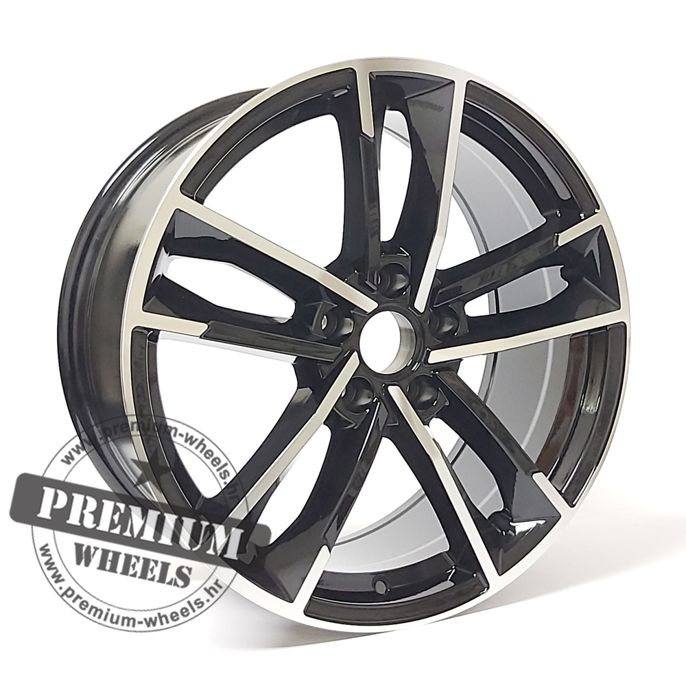 ABK5126CP ALU FELGA AUDI 5X112 18" ABK5126CP ET39 CRNA SA POLIRANIM - Slika 1