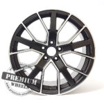 ALU FELGA AUDI 5X112 18" ABK5131CMP ET39 CRNA POLUMATT SA POLIRANIM - Slika 2