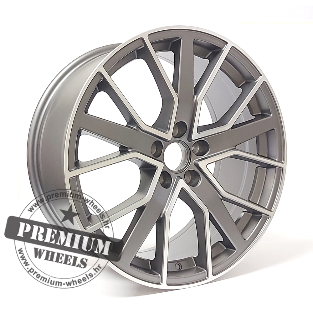 ABK5131SMP ALU FELGA AUDI 5X112 21" ABK5131SMP ET31 SIVA POLUMATT SA POLIRANIM - Slika 1