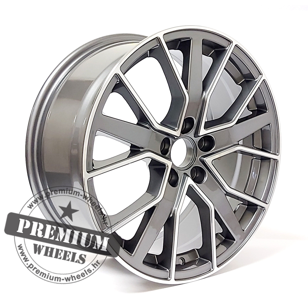 ABK5131SP ALU FELGA AUDI 5X112 19" ABK5131SP ET40 SIVA POLIRANA - Slika 1