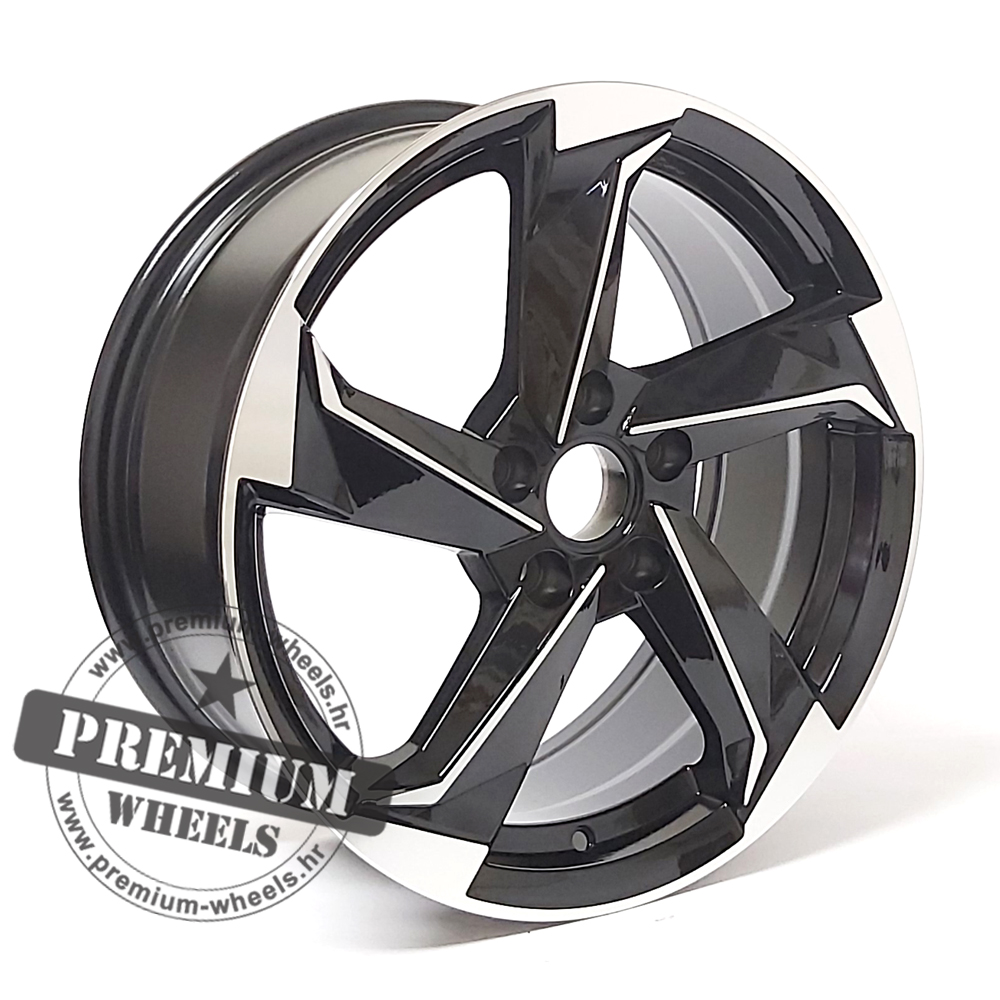ABK5185CP ALU FELGA AUDI 5X112 17" ABK5185CP ET35 CRNA POLIRANA - Slika 1