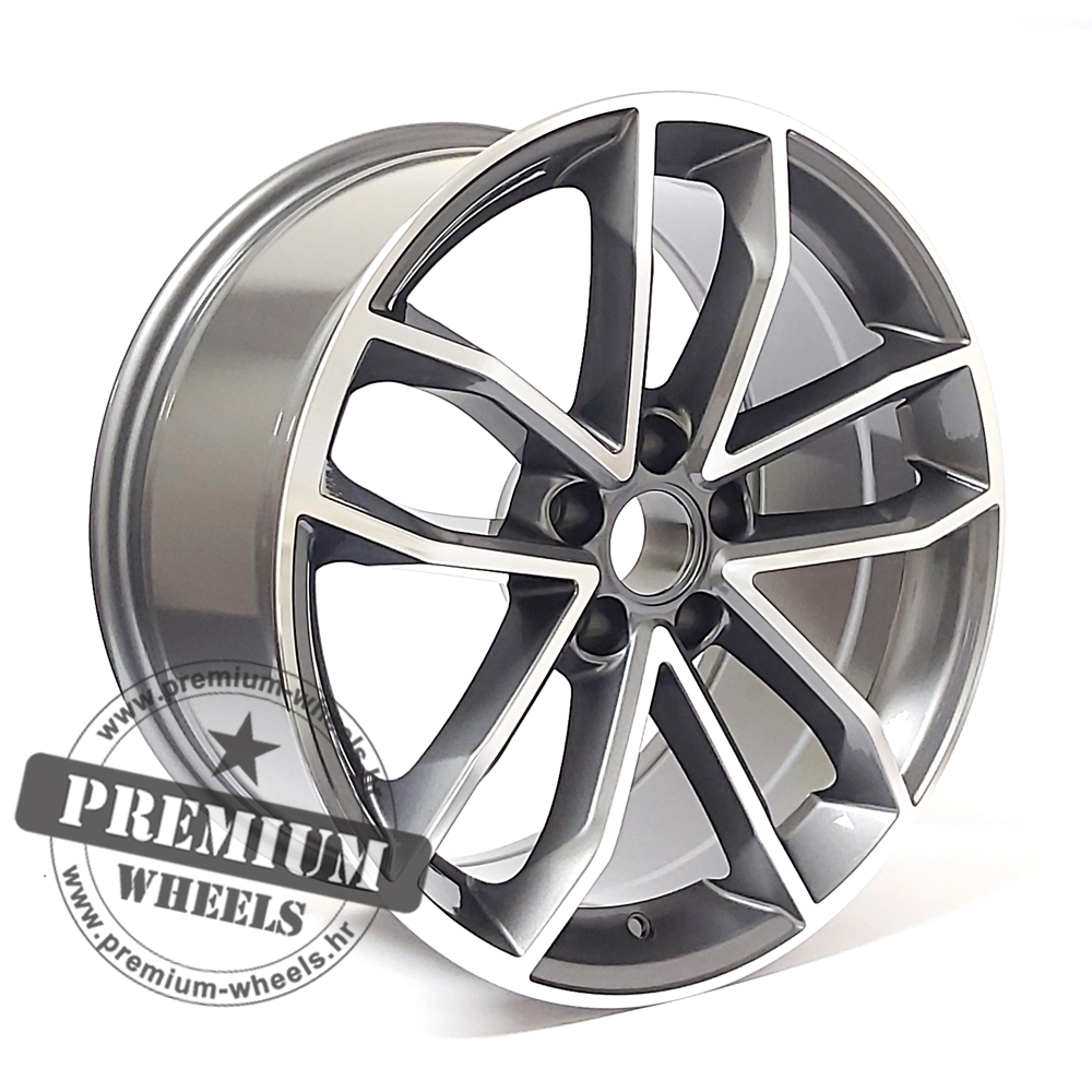 ABK5232SP ALU FELGA AUDI 5X112 18" ABK5232SP ET30 SIVA POLIRANA - Slika 1