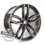 ALU FELGA AUDI 5X100 16" ABK690CP ET34 CRNA SA POLIRANIM