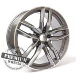 ALU FELGA AUDI 5X100 17" ABK690SP ET40 SIVA SA POLIRANIM