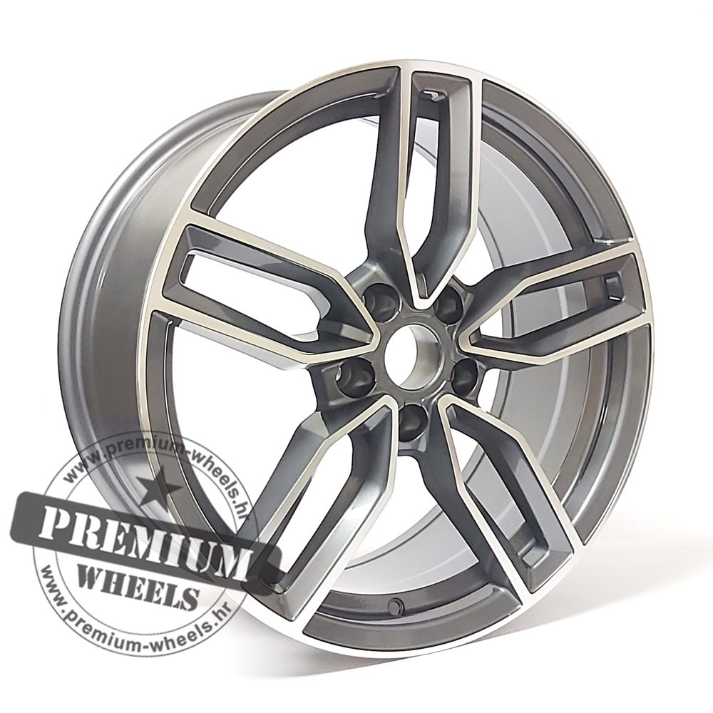 ABK916SP ALU FELGA AUDI 5X112 18" ABK916SP ET35 SIVA POLIRANA - Slika 1