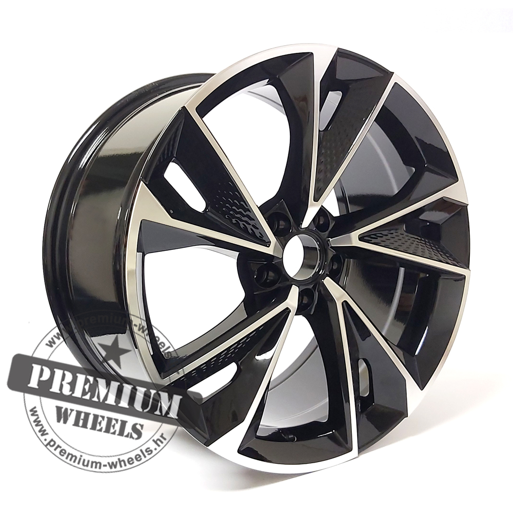 ABY1566CP ALU FELGA AUDI 5X112 22" ABY1566CP ET20 CRNA SA POLIRANIM - Slika 1
