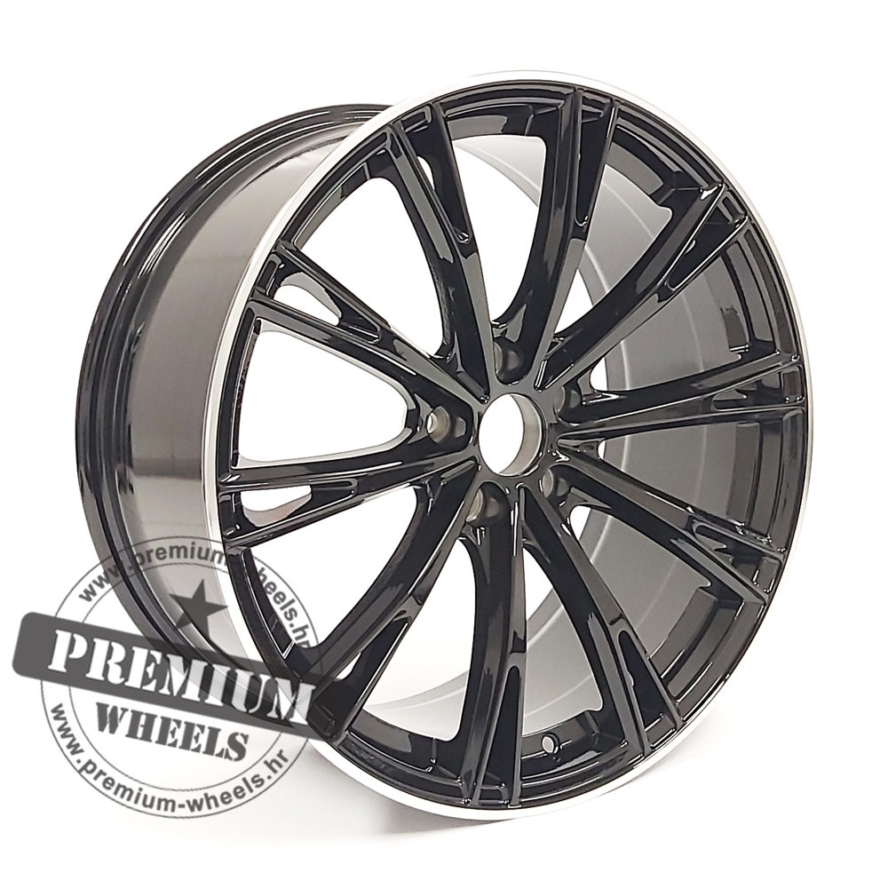 AH5060CPR ALU FELGA AUDI 5X112 21" AH5060CPR ET31 CRNA SA POLIRANIM RUBOM - Slika 1