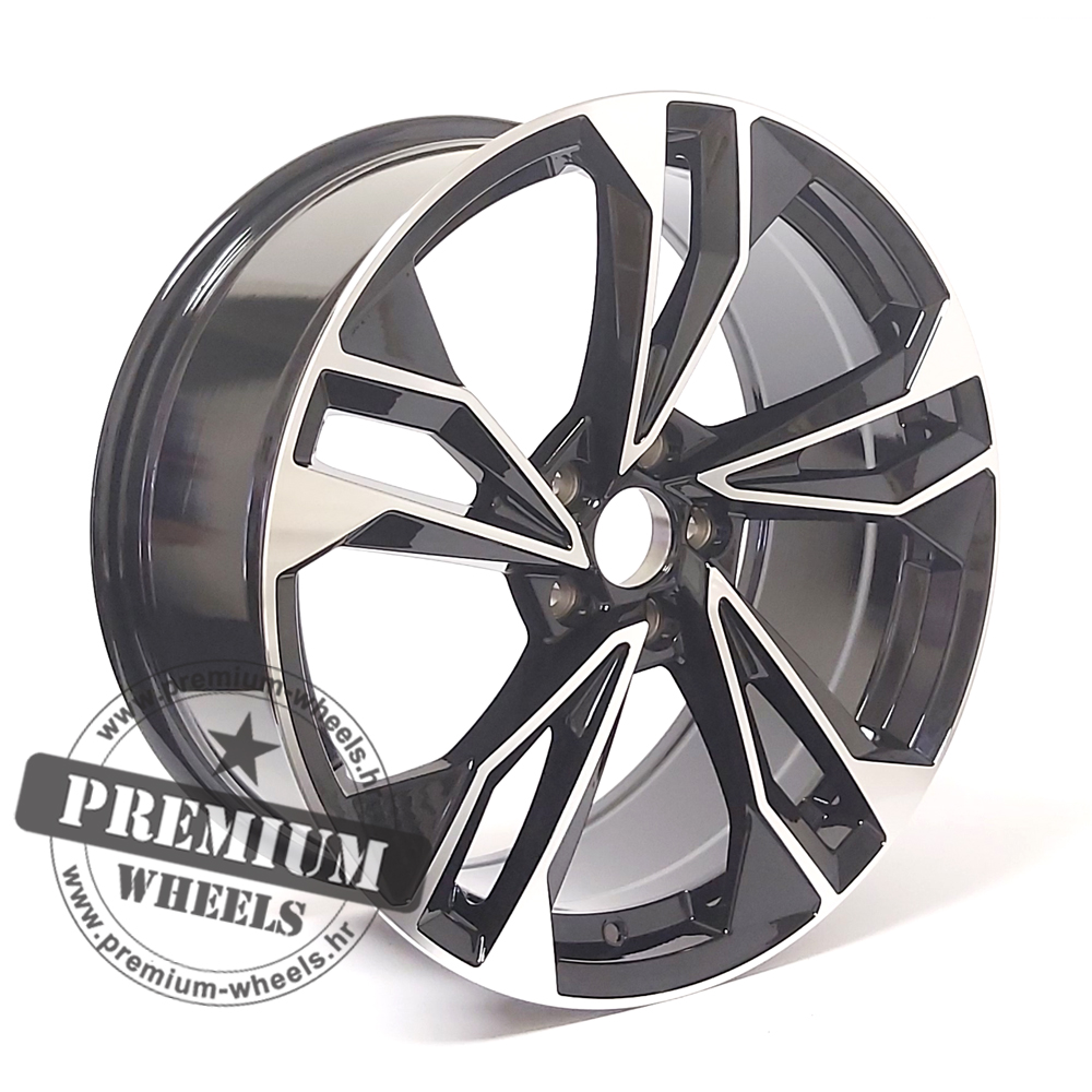 AIN823CP ALU FELGA AUDI 5X112 19" AIN823CP ET40 CRNA POLIRANA - Slika 1