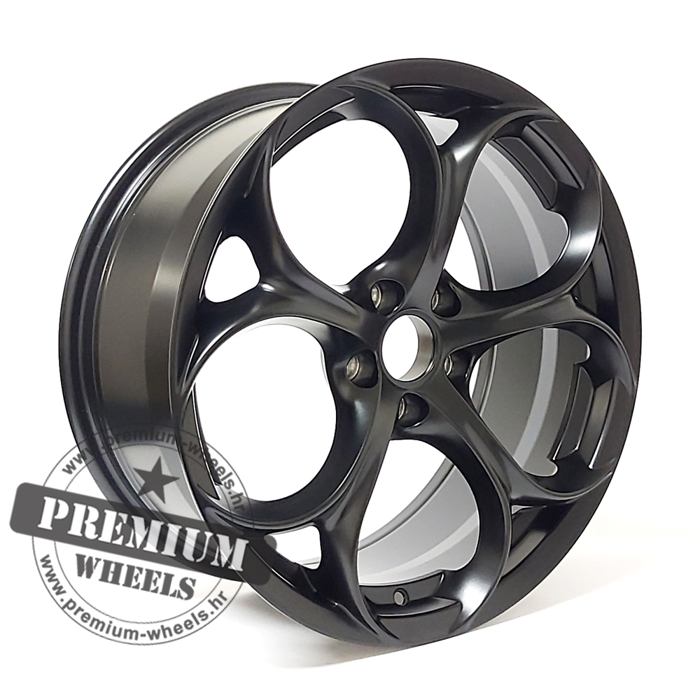 ARLU1664CM ALU FELGA ALFA ROMEO 5X110 18″ ARLU1664 ET33 CRNA POLUMAT - Slika 1