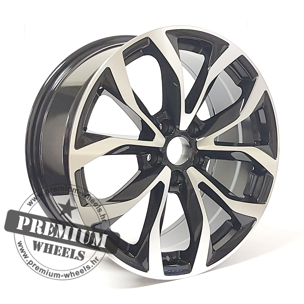 AXF562CP ALU FELGA AUDI 5X112 17" AXF562CP ET45 CRNA POLIRANA - Slika 1