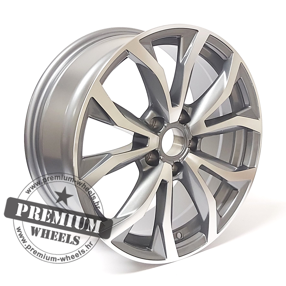 AXF562SP ALU FELGA AUDI 5X112 18" AXF562SP ET43 SIVA POLIRANA - Slika 1