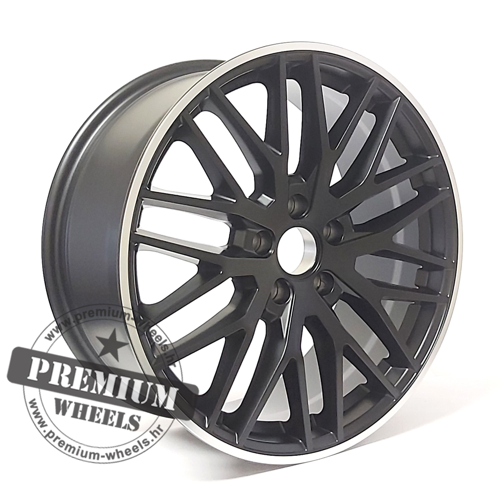 AXFE05CPR ALU FELGA AUDI 5X112 18" AXFE05CPR ET35 CRNA SA POLIRANIM RUBOM - Slika 1