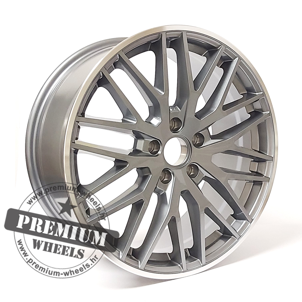 AXFE05SPR ALU FELGA AUDI 5X112 18" AXFE05SPR ET42 SIVA SA POLIRANIM RUBOM - Slika 1