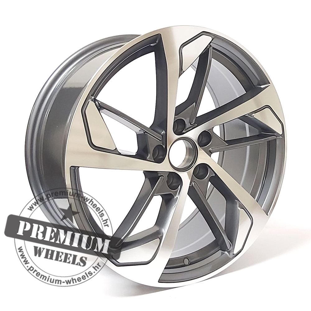 AXFE139SP-1 ALU FELGA AUDI 5X112 18" AXFE139SSP ET35 SIVA SA POLIRANIM - Slika 1