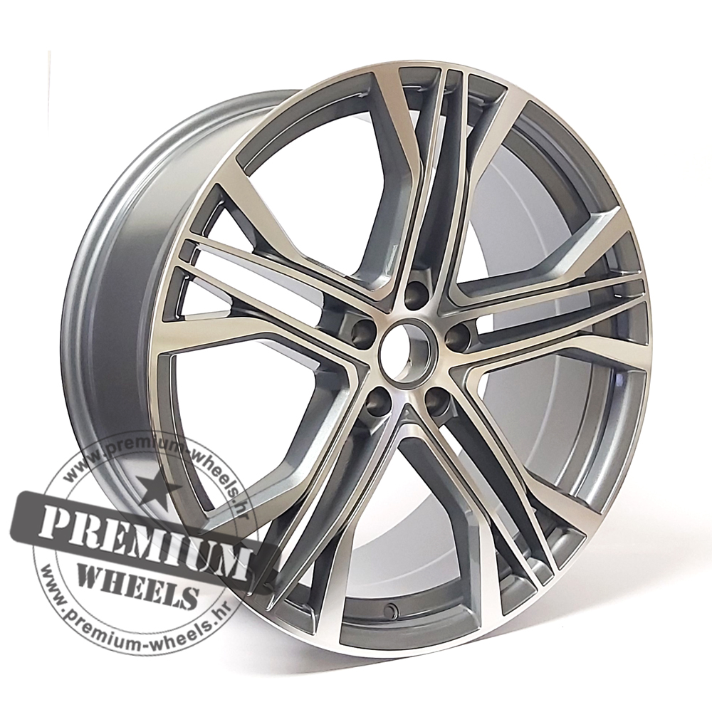 AXFE226SP ALU FELGA AUDI 5X112 20" AXFE226SP ET32 SIVA POLIRANA - Slika 1