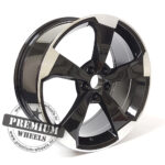 ALU FELGA AUDI 5X100 17" AXFE351CCP ET40 CRNA SA POLIRANIM