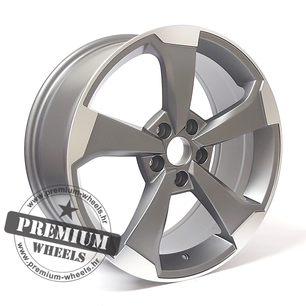 AXFE351SP-1 ALU FELGA AUDI 5X112 19" AXFE351SSP ET40 SIVA SA POLIRANIM - Slika 1
