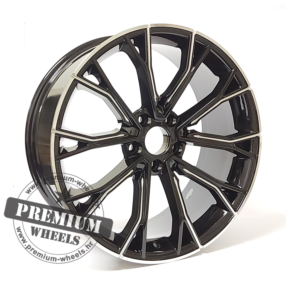 BA5385CP ALU FELGA BMW 5X112 19" BA5385CP ET25 CRNA POLIRANA - Slika 1