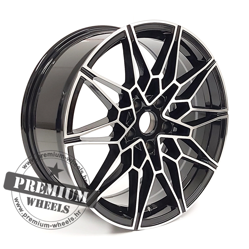 BIN0293CP ALU FELGA ZA BMW 5X120 18" BIN0293CP ET34 CRNA SA POLIRANIM - Slika 1