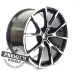 ALU FELGA ZA BMW 5X112 19" BK5601CP ET42 CRNA S POLIRANIM