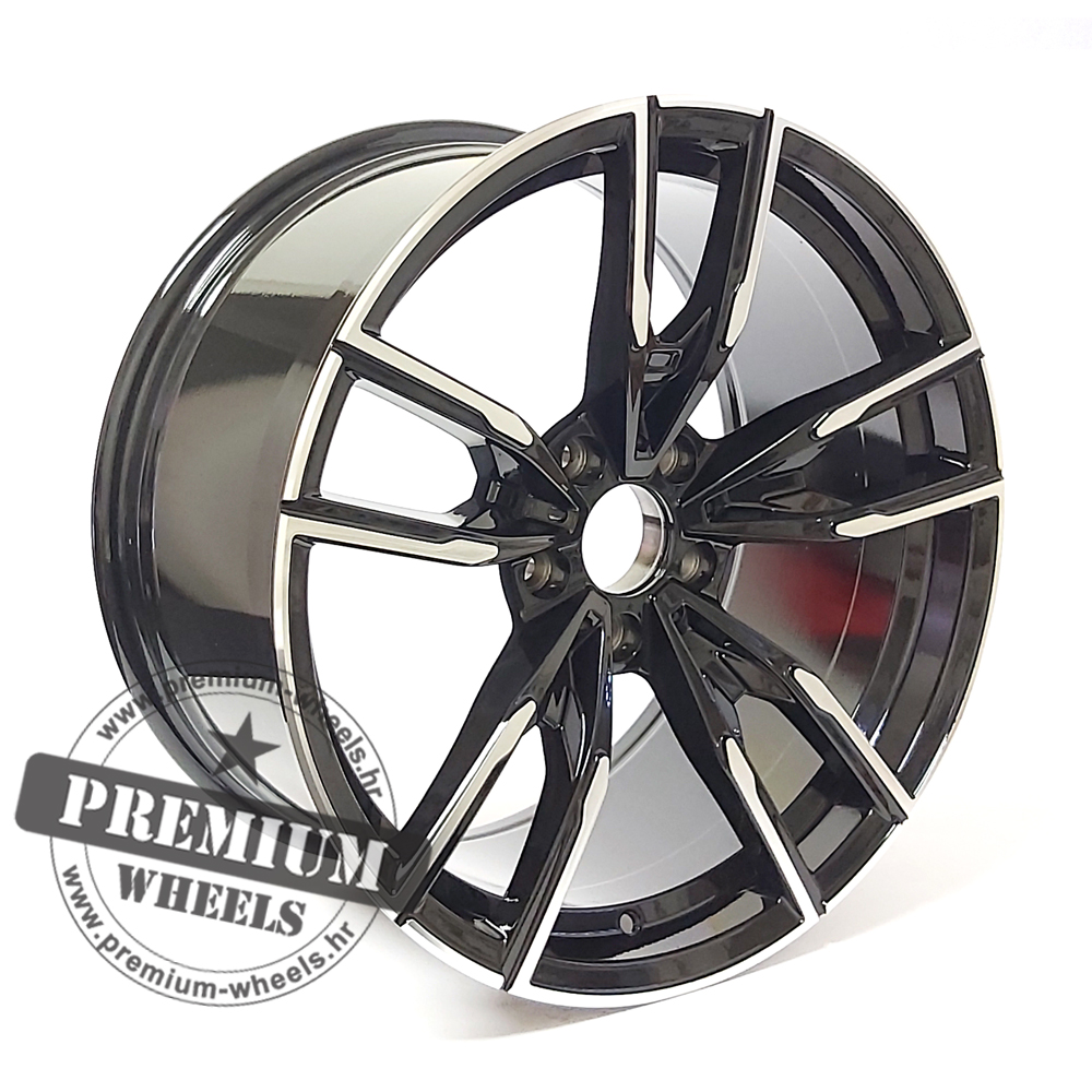 BM7104CP ALU FELGA ZA BMW 5X112 19" BM7104CP ET28 CRNA SA POLIRANIM - Slika 1