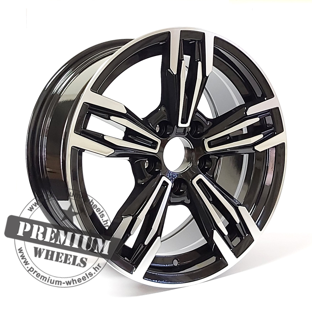 BM739CMP ALU FELGA ZA BMW 5X120 19" BM739CMP ET35 CRNA POLUMAT SA POLIRANIM - Slika 1