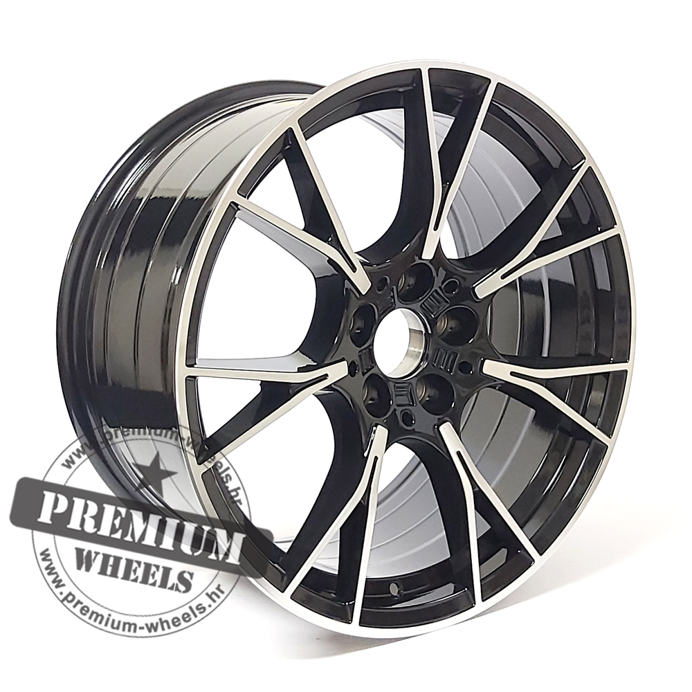 BM770CP ALU FELGA ZA BMW 5X112 19" BM770CP ET33 CRNA SA POLIRANIM - Slika 1