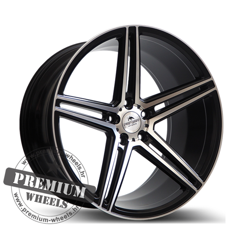 BOSAN-BLACK-MATT-FACE-MACHINED ALU FELGA FORZZA BOSAN 5X112 19" BOBMFM1995355X112 ET35 BLACK MATT FACE MACHINED - Slika 1