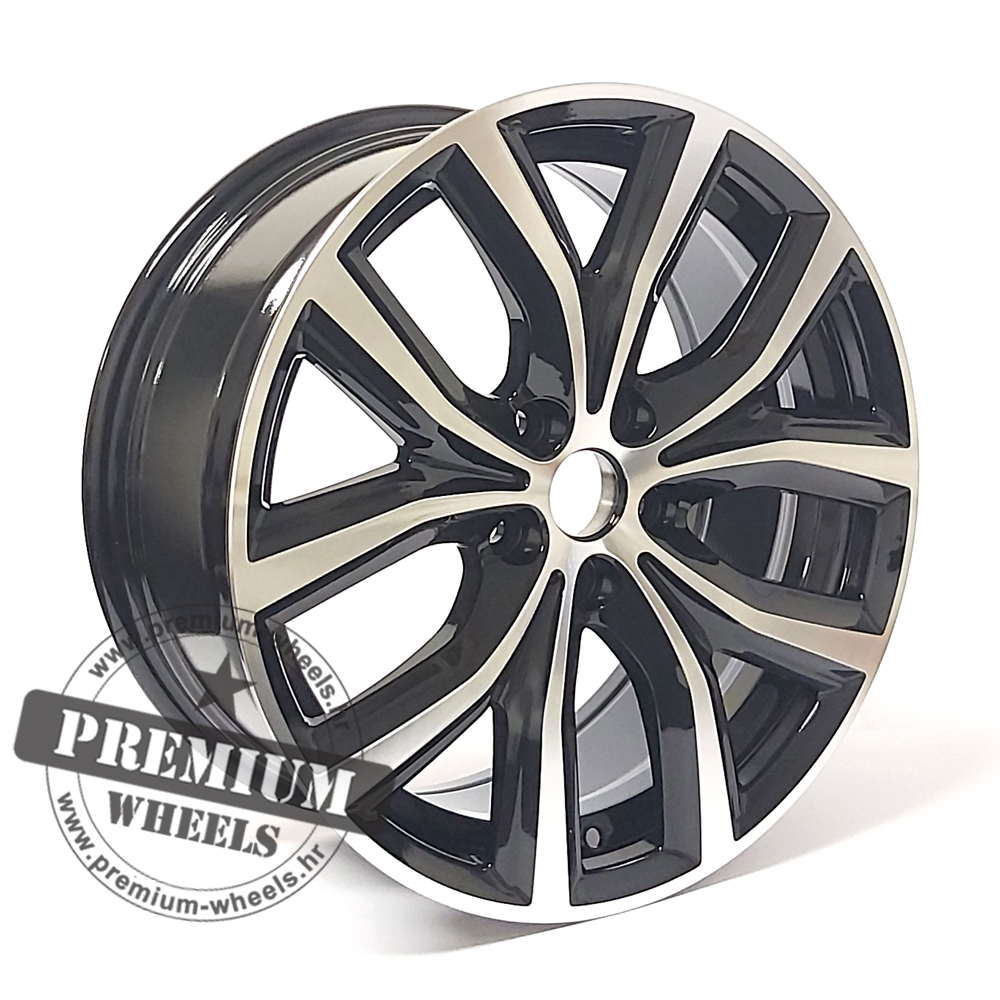 BY1176CP ALU FELGA BMW 5X112 18" BY1176CP ET47 CRNA SA POLIRANIM - Slika 1