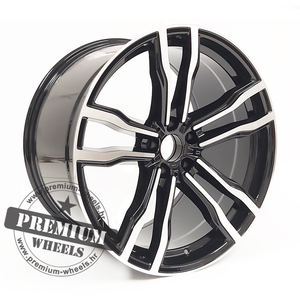 BY588CP ALU FELGA ZA BMW 5X120 19" BY588CP ET48 CRNA S POLIRANIM - Slika 1