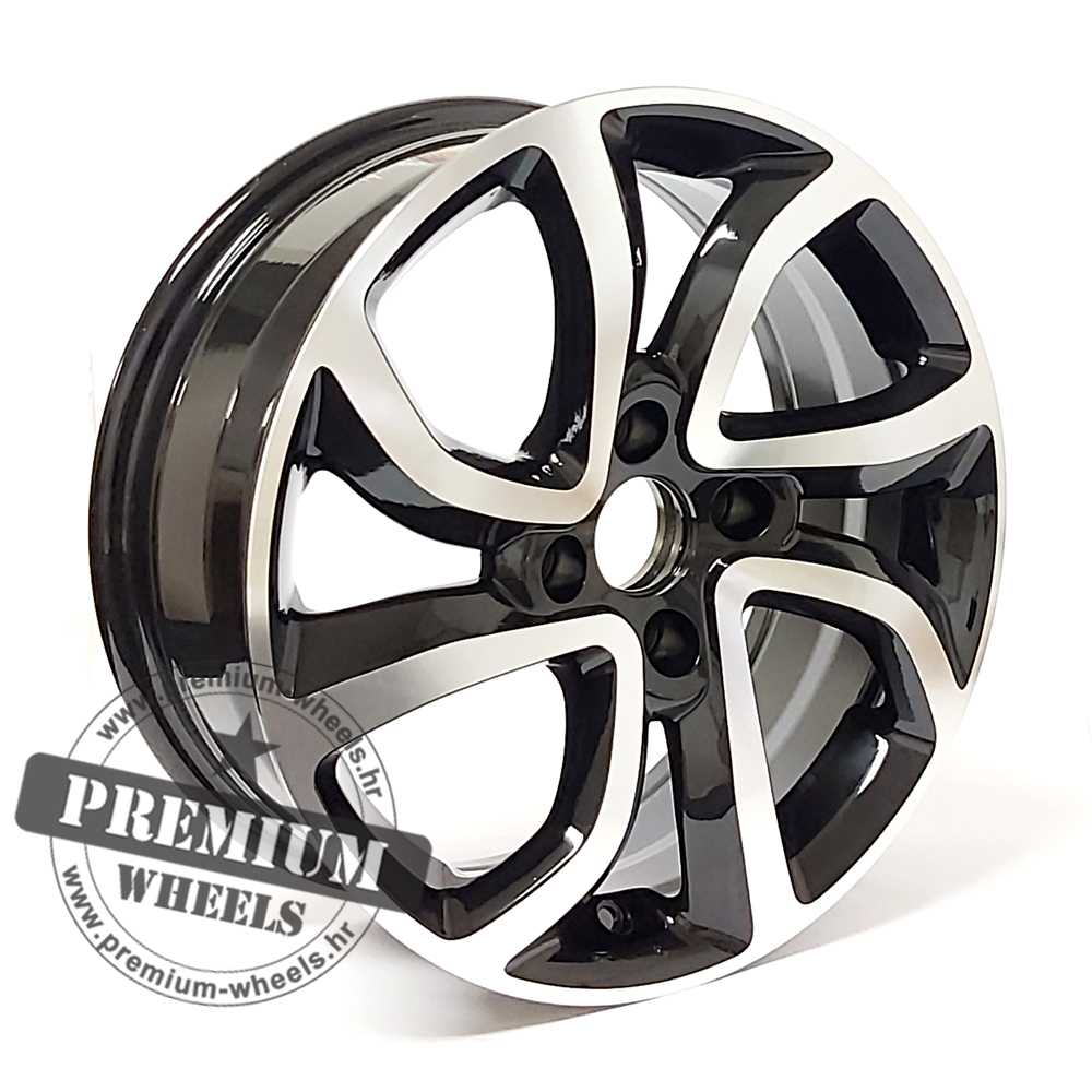 CA417CP ALU FELGA CITROEN 4X108 16 A417CP ET26 CRNA SA POLIRANIM - Slika 1