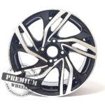 ALU FELGA CITROEN 4X108 16" CBK607CP ET25 CRNA SA POLIRANIM - Slika 2