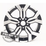 ALU FELGA ZA DACIA 4X100 15" DB1110CP ET40 CRNA S POLIRANIM - Slika 2