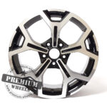 ALU FELGA DACIA 5X114.3 16" DBK5409CP ET50 CRNA SA POLIRANIM - Slika 2