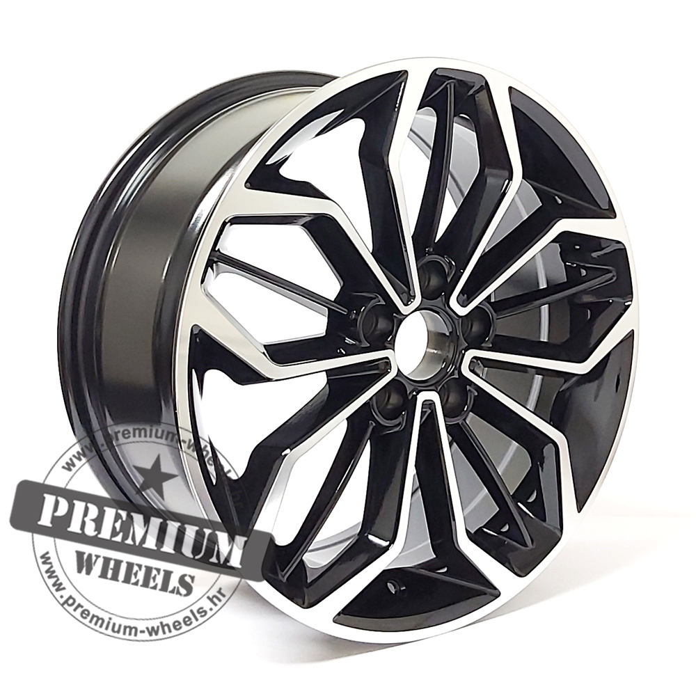 FE187CP ALU FELGA ZA FORD 5X108 19" FE187CP ET45 CRNA SA POLIRANIM - Slika 1