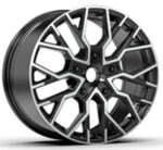 ALU FELGA ZA FORD 5X160 18" FI5658CP ET48 CRNA SA POLIRANIM