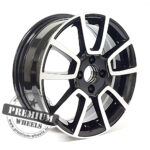 ALU FELGA FIAT 4X98 15" FIBK746CP ET35 CRNA SA POLIRANIM