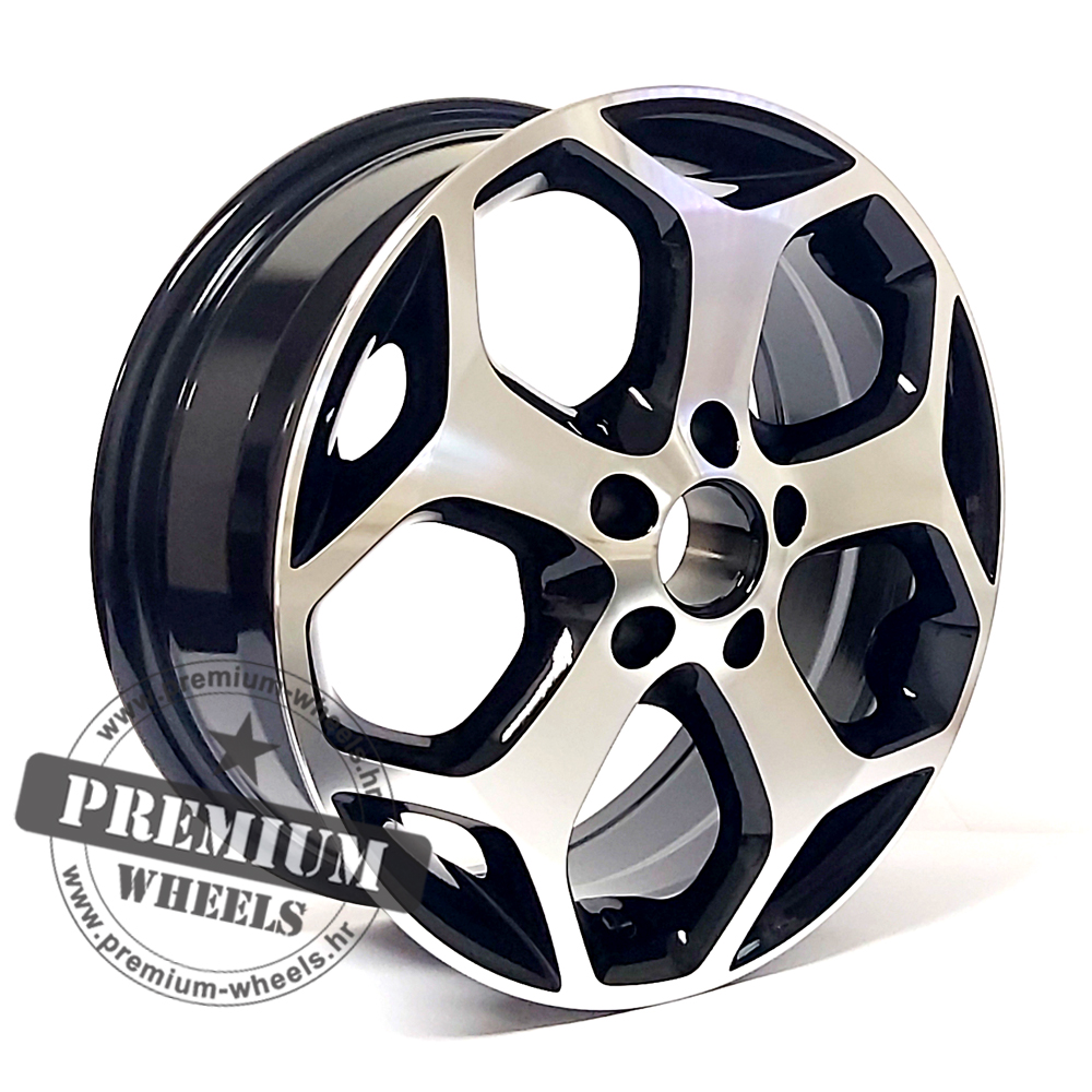 FQC507CP ALU FELGA FORD 5X108 17" FQC507CP ET50 CRNA SA POLIRANIM - Slika 1