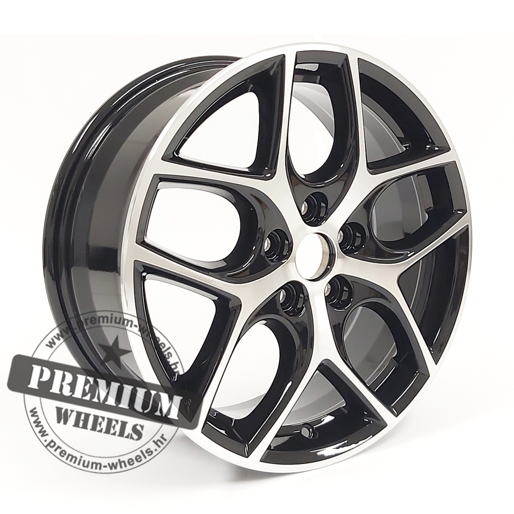 FY0058CP ALU FELGA ZA FORD 5X108 17" FY0058CP ET50 CRNA SA POLIRANIM - Slika 1