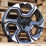 ALU FELGA HONDA 5X114.3 18" HBK5389CP ET45 CRNA SA POLIRANIM - Slika 2