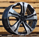 ALU FELGA HONDA 5X114.3 17" HBK5520CP ET45 CRNA SA POLIRANIM - Slika 2