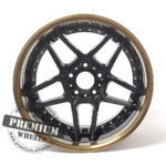 ALU FELGA HAXER 5X120 18" HX030CBR ET15 CRNA SA BRONČANIM RUBOM - Slika 2